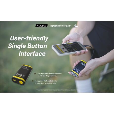 POWER BANK NITECORE NC10000+USB-C cable POWER BANK NITECORE NC10000+USB-C cable