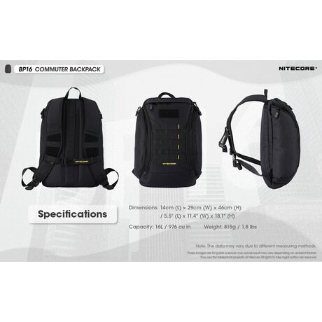 ΣΑΚΙΔΙΟ NITECORE Backpack BP16