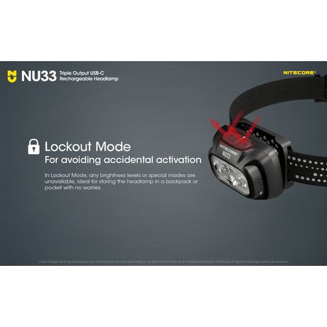 ΦΑΚΟΣ LED NITECORE HEADLAMP NU33