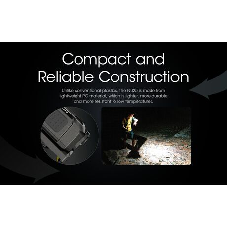 ΦΑΚΟΣ LED NITECORE HEADLAMP NU25 new, Black