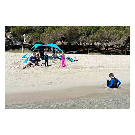 Ελαστική Τέντα Παραλίας 2x2 Lycra Shelter New Camp Aegean Blue