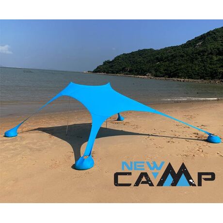 Ελαστική Τέντα Παραλίας 2x2 Lycra Shelter New Camp Aegean Blue