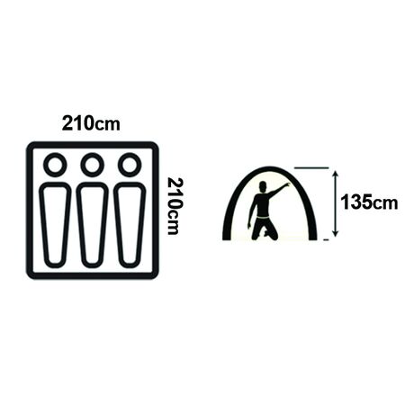 Σκηνή αυτόματη Salty Tribe TEQUESTA 3 persons