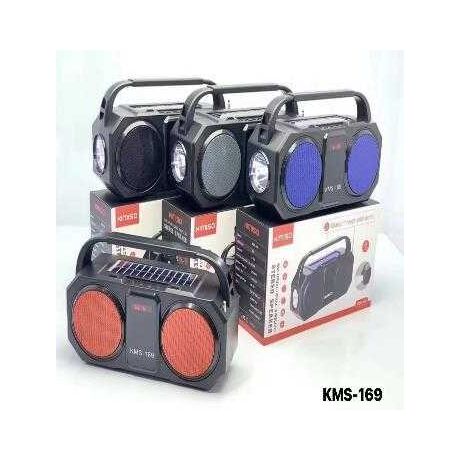 Ασύρματο ηχείο Bluetooth με ηλιακό πάνελ - KMS-169 - 885567 - Red