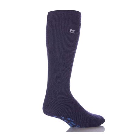 H.H.SOCKS MENS SLIPPER BLACK/RED7481