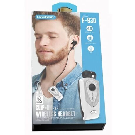 Ασύρματο ακουστικό Bluetooth - F930 - Fineblue - 810705 - White