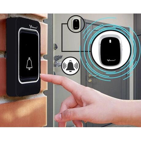 Ασύρματο κουδούνι πόρτας - JK05 - 113651 - Black Ασύρματο κουδούνι πόρτας - JK05 - 113651 - Black