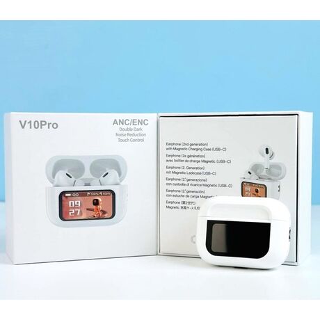 Ασύρματα ακουστικά Bluetooth με θήκη φόρτισης - V10 - 811313 - White Ασύρματα ακουστικά Bluetooth με θήκη φόρτισης - V10 - 811313 - White