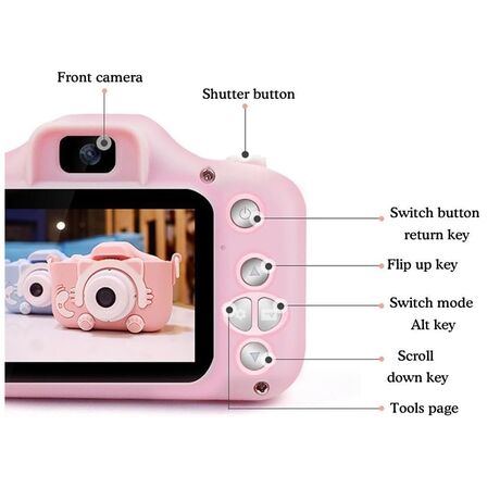 Παιδική ψηφιακή κάμερα - X200 - Cat - 810576 - Pink