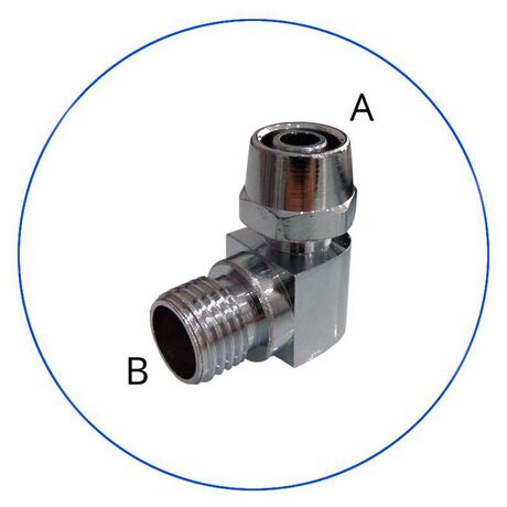 Γωνία για Φίλτρα Άνω Πάγκου 1/4″ με Ρακόρ J-10