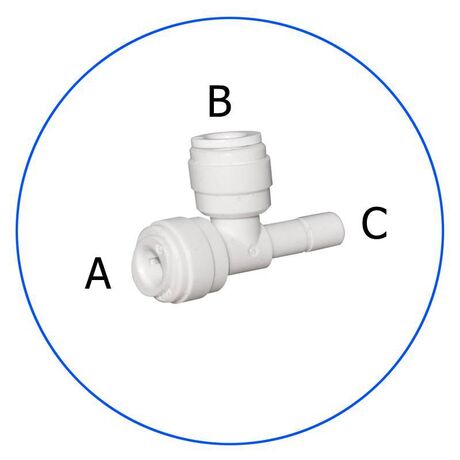 Σύνδεσμος Ασφαλείας Ταφ in line AQ-A4SRT4-W Tee Plug