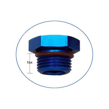 Τάπα με αρσενικό σπείρωμα 1/4'' και oring στεγανοποίησης MTH14 της Aqua Filter