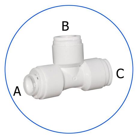 Κούμπωμα Ασφαλείας Ταφ AQ-A4TU4-W In-line 1/4"