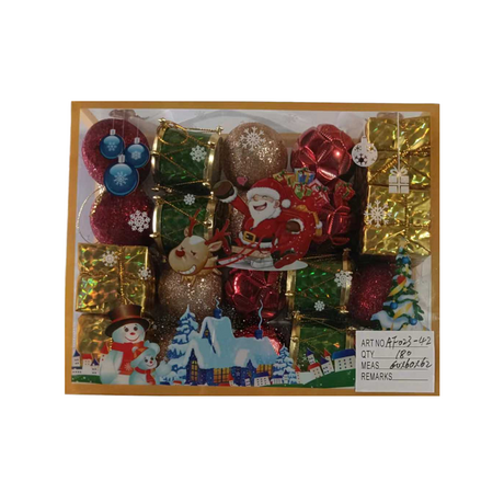 Σετ Χριστουγεννιάτικα στολίδια - 4cm - 20pcs - 023421 Σετ Χριστουγεννιάτικα στολίδια - 4cm - 20pcs - 023421