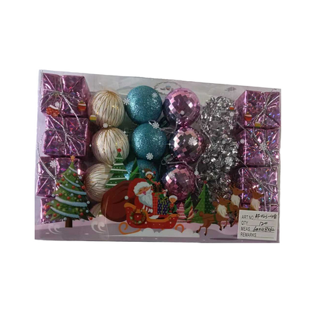 Σετ Χριστουγεννιάτικα στολίδια - 4cm - 24pcs - 023483 Σετ Χριστουγεννιάτικα στολίδια - 4cm - 24pcs - 023483