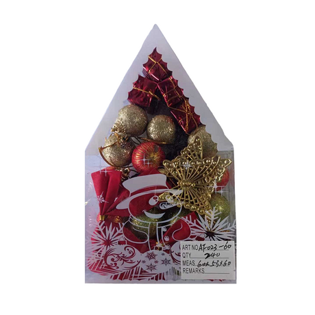 Σετ Χριστουγεννιάτικα στολίδια - 4cm - 12pcs - 023605 Σετ Χριστουγεννιάτικα στολίδια - 4cm - 12pcs - 023605