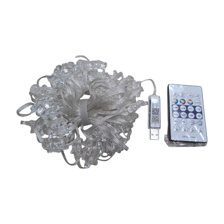 Χριστουγεννιάτικα φώτα LED RGB με USB - Stars - 10m - 66L - 272358 Χριστουγεννιάτικα φώτα LED RGB με USB - Stars - 10m - 66L - 272358