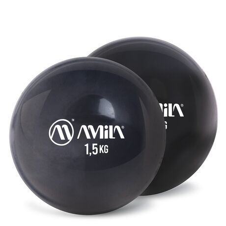 AMILA Palm Ball Two-Pack 1,5Kg Μαύρο 96723