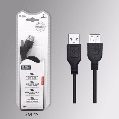 Καλώδιο USB Male/Female - 3m - 4S - 197536