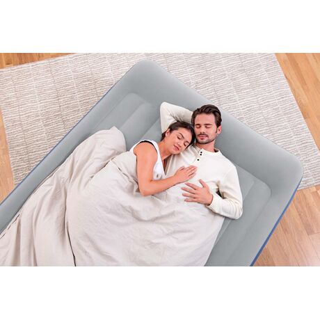 BESTWAY TriTech Quenn 203x152x56cm Twin Built-in AC pump, Φουσκωτό Στρώμα Ύπνου Διπλό με Εσωτερική Τρόμπα, 67614