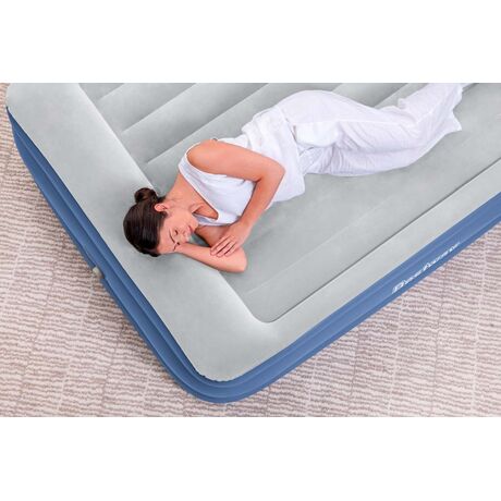 BESTWAY TriTech Quenn 203x152x56cm Twin Built-in AC pump, Φουσκωτό Στρώμα Ύπνου Διπλό με Εσωτερική Τρόμπα, 67614