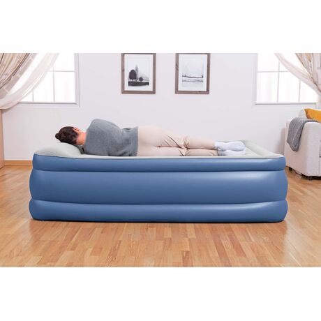 BESTWAY TriTech Quenn 203x152x56cm Twin Built-in AC pump, Φουσκωτό Στρώμα Ύπνου Διπλό με Εσωτερική Τρόμπα, 67614