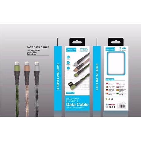Καλώδιο φόρτισης & data - Lightning - Fast Charge - X27/5G - 1.2m - 880653