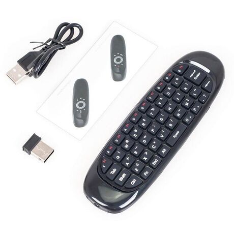 Ασύρματο mini πληκτρολόγιο & Air mouse - C-120 - 881339