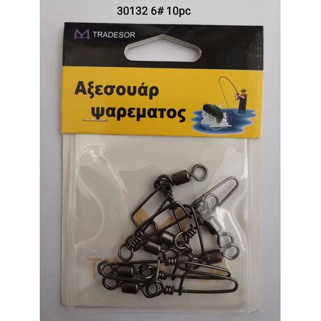 Στριφτάρια με παραμάνα ασφαλείας - No.6 - 15pcs - 30132
