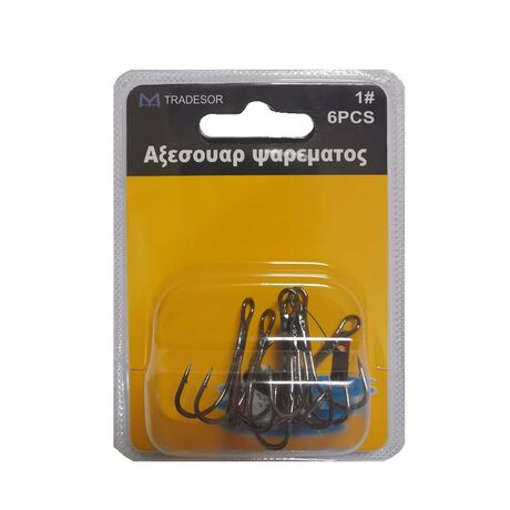Αγκίστρια - Fishhook - No.1 - 6pcs - 30248