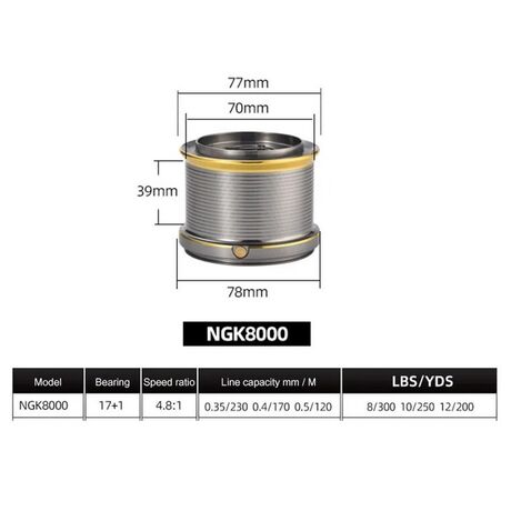 Μηχανάκι ψαρέματος - NGK8000 - 31057