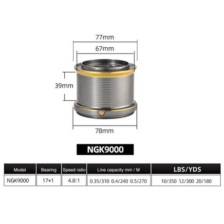 Μηχανάκι ψαρέματος - NGK9000 - 31058