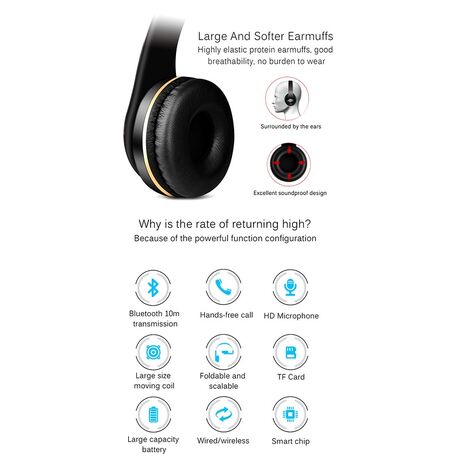 Ασύρματα ακουστικά - Headphones - Τ5 - 540054 - Dark Blue