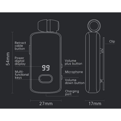 Ασύρματο ακουστικό Bluetooth - F580 - Fineblue - 700079 - Red Ασύρματο ακουστικό Bluetooth - F580 - Fineblue - 700079 - Red