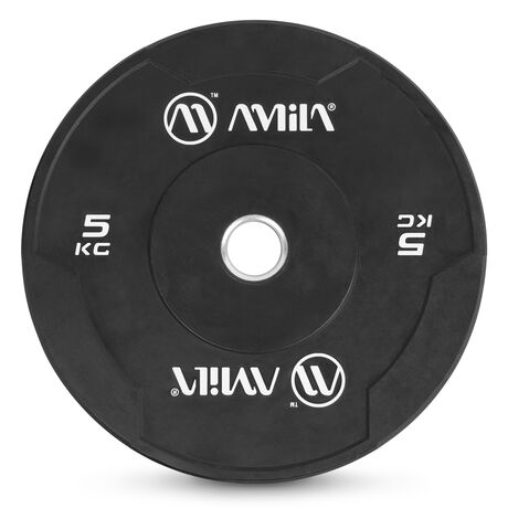 Δίσκος AMILA Black W Bumper Slim 50mm 5Kg 84841