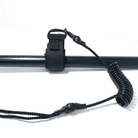 Leash για κουπί καγιάκ σπιράλ μαύρο