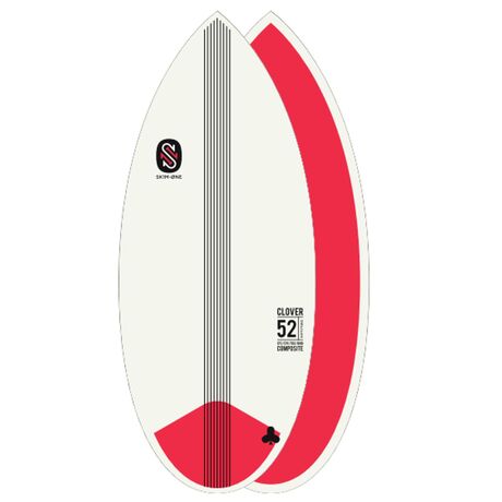 Skimboard SkimOne 52 EPS Epoxy Bamboo Clover Κόκκινο