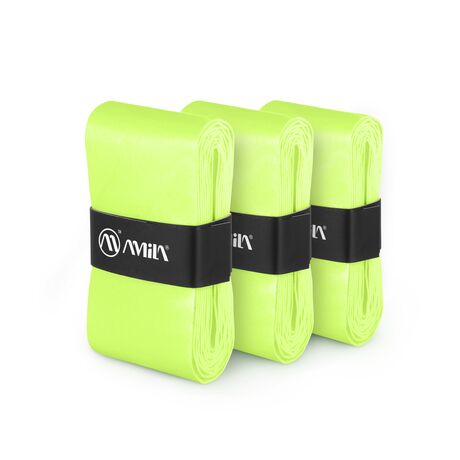 Ταινία Λαβής Ρακετών AMILA Overgrip Neon Green 3 Τεμ 45793