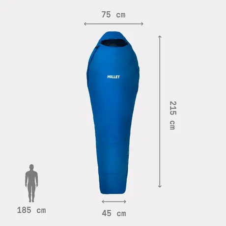 MILLET Baikal 750 Regular, Καλοκαιρινός Yπνόσακος με Δεξιό Φερμουάρ (D), MIC1133_N4333D /Blue