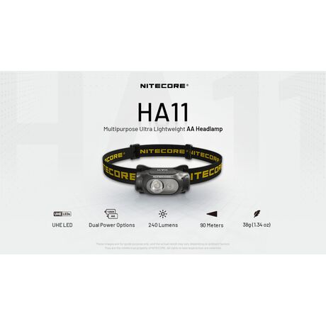 ΦΑΚΟΣ LED NITECORE HEADLAMP HA11 UHE με ιμάντα