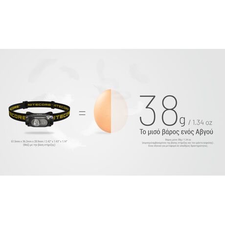 ΦΑΚΟΣ LED NITECORE HEADLAMP HA11 UHE με ιμάντα