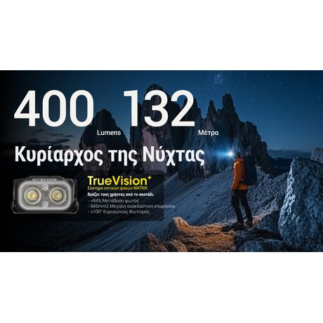 ΦΑΚΟΣ LED NITECORE HEADLAMP NU25 MCT