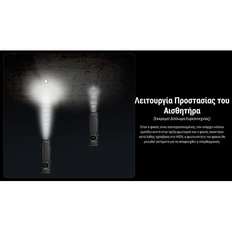 ΦΑΚΟΣ LED NITECORE EDC23 UHI LED, 2500Lumens, Strobe Ready