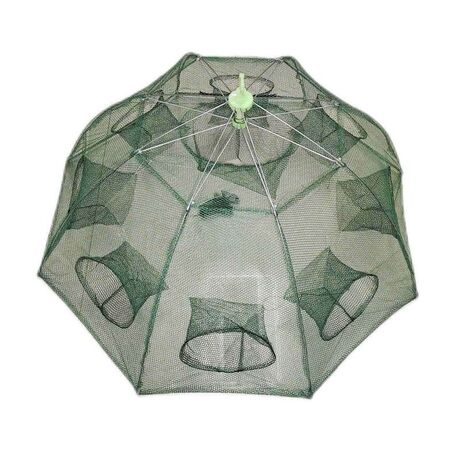 Πτυσσόμενη παγίδα ψαρέματος-κιούρτος με 8 εισόδους - 931357