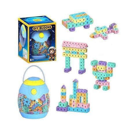 Σετ κατασκευών DIY με τουβλάκια αριθμών - C2735-P08B - 260pcs - 117157