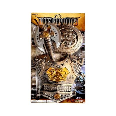 Σετ αρχαίου πολεμιστή με πανοπλία και αξεσουάρ - 333-86 - 215200