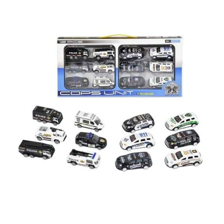 Σετ μεταλλικά αυτοκινητάκια - Police - XL2212 - 215276