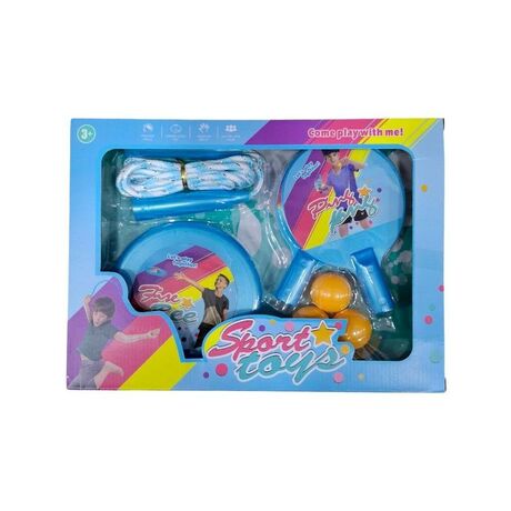 Παιδικό σετ άθλησης - Ping Pong - Δίσκος - Σχοινάκι - 215580 - Blue