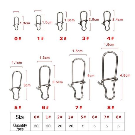 Σετ παραμάνες ψαρέματος σε θήκη - 100pcs - 831810