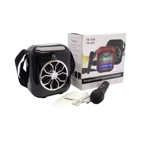 Ασύρματο ηχείο Bluetooth με μικρόφωνο Karaoke - YS-A20 - 887103 - Black